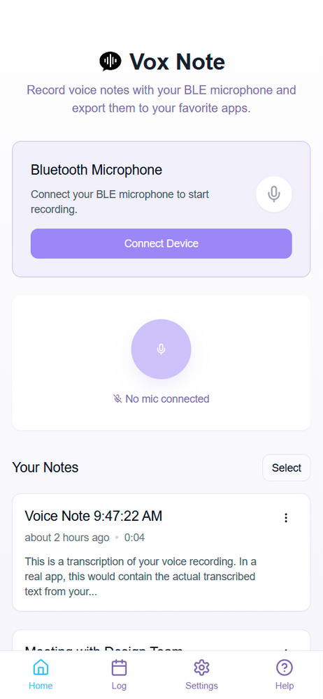 VOX MIC - Click to Record